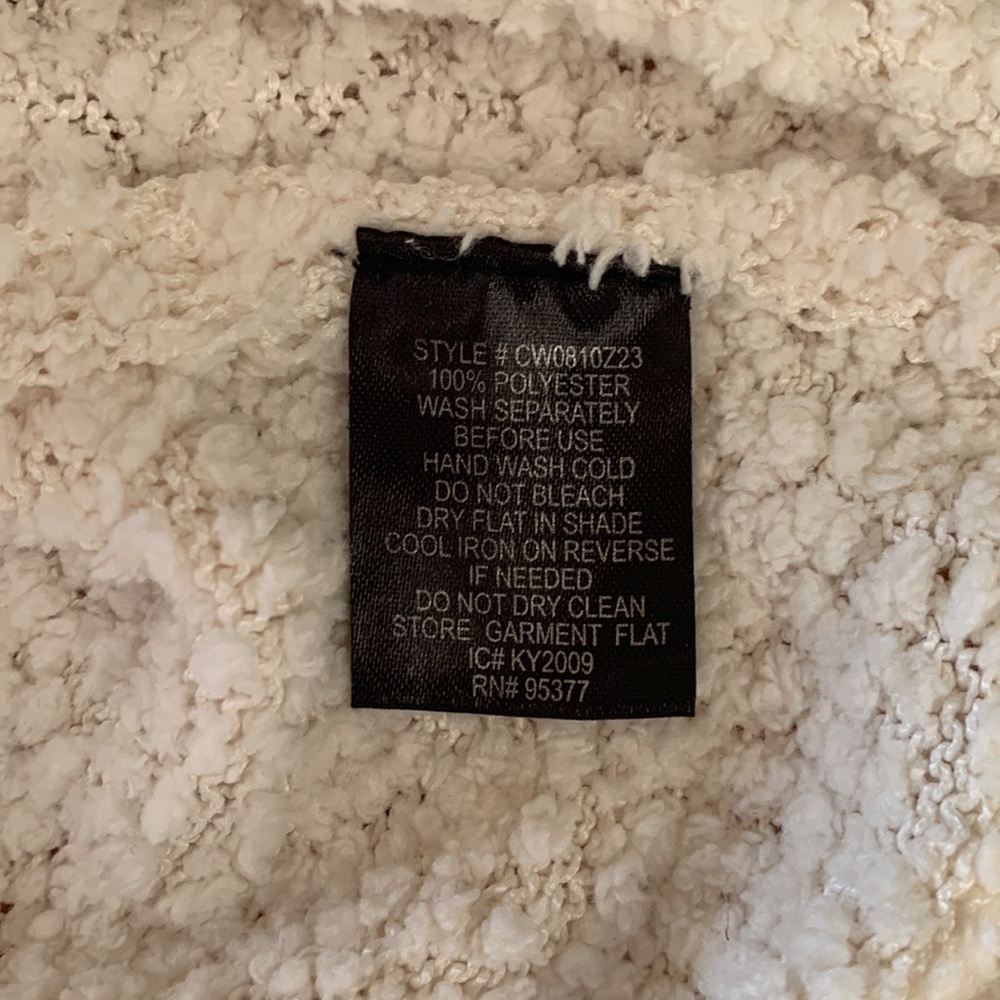 Anthropologie Sanctuary Teddy/Popcorn Knit V-Neck Sweater - Picture 4 of 4